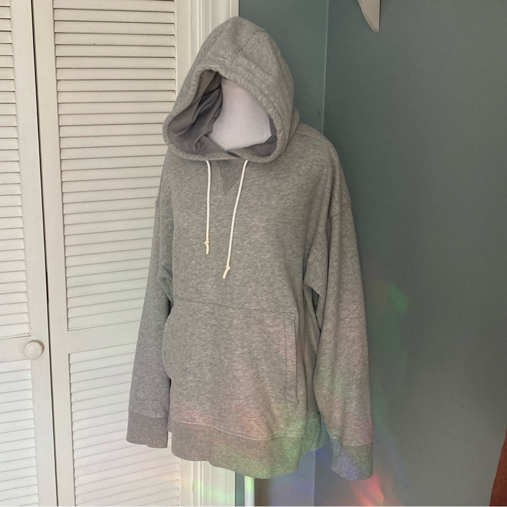 Soft Cotton Fleece-Lined Hooded Sweatshirt Pullover - Picture 5 of 10